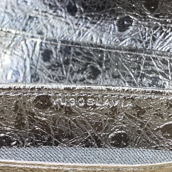 Ostrich Pigskin Black Bi-Fold Embossed Leather With Multiple Card Slots Wallet - Picture 5 of 9